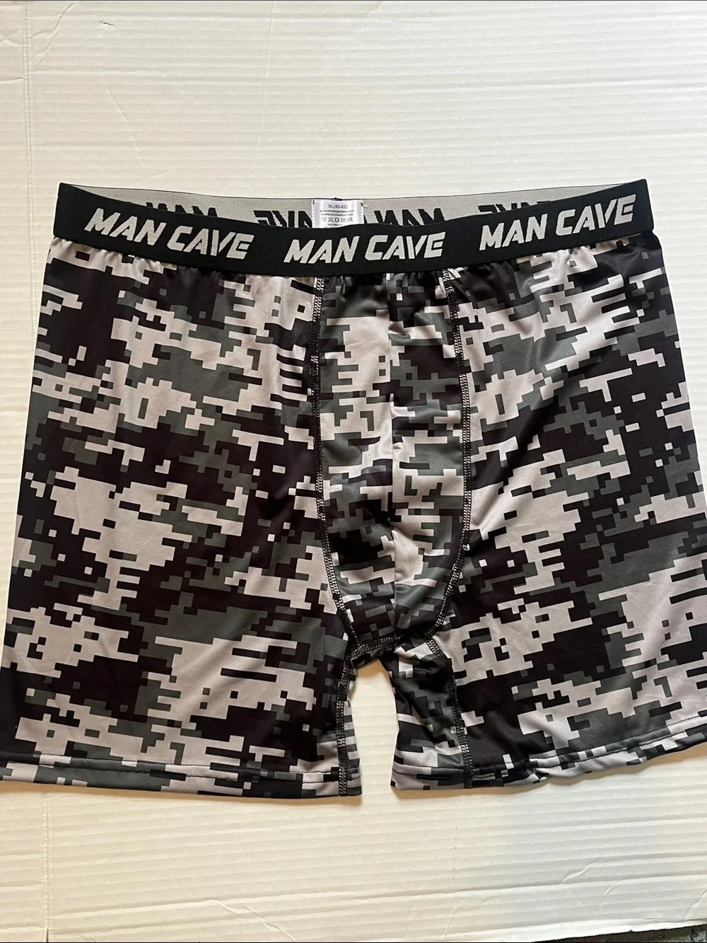 Pick 1 Men’s Black Boxer Briefs with Pink, Purple & Blue Dollar Sign Print